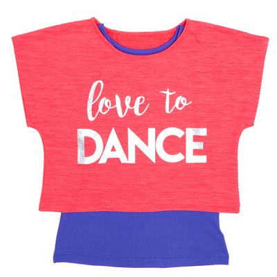 Girls Layered Dance T-Shirt thumbnail