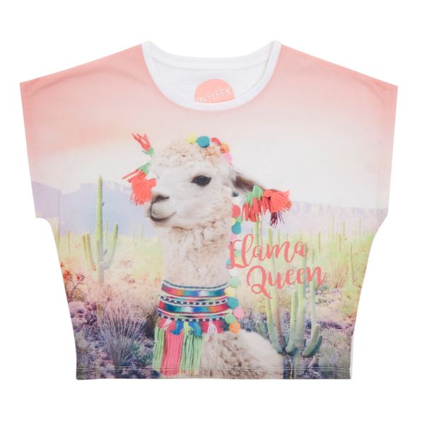 Older Girls Llama Queen T-Shirt