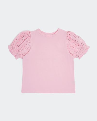 Broderie Sleeve T-Shirt (7-14 years) thumbnail