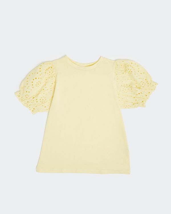 Broderie Sleeve T-Shirt (7-14 years)