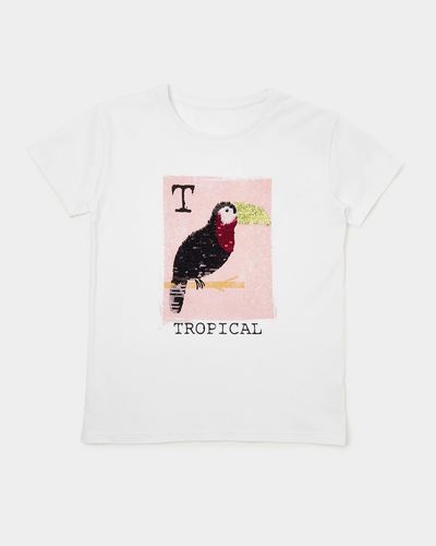 Girls Sequins Toucan T-Shirt (8-14 years) thumbnail
