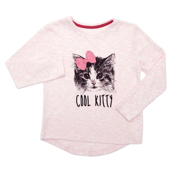 Younger Girls Cool Kitty Knit Jumper