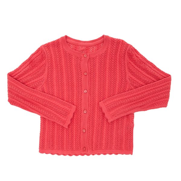 Younger Girls Pointelle Cardigan