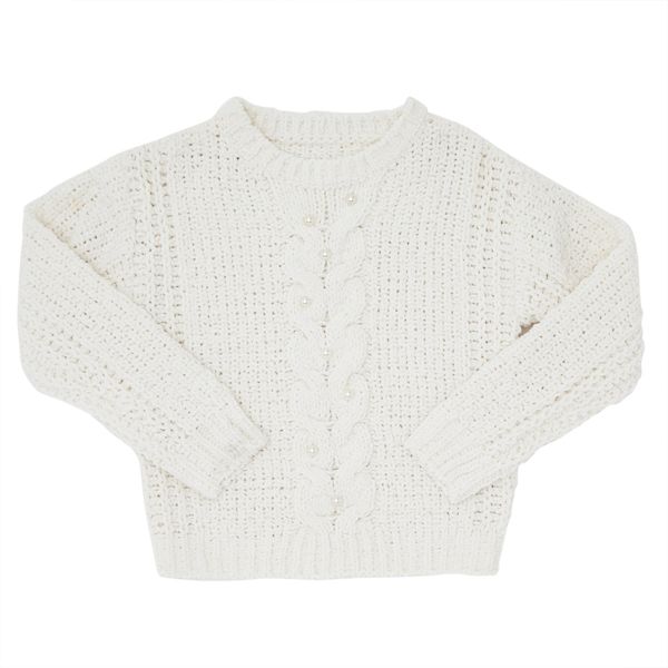 Girls Chenille Pearl Jumper (4-14 years)