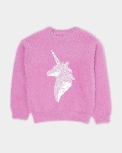 Fluffy Embellished Jumper (2-14 years) thumbnail
