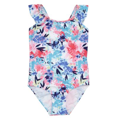 Younger Girls Floral Swimsuit thumbnail