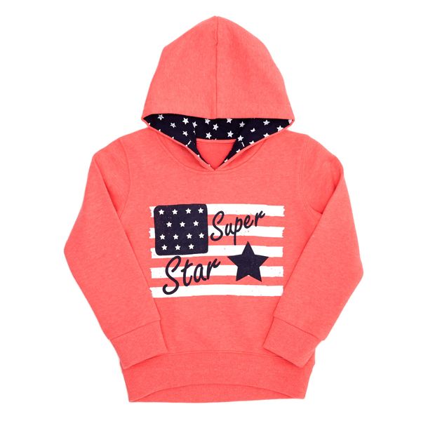 Younger Girls Star Print Hoodie