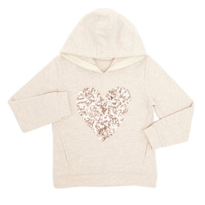 Younger Girls Heart Sequin Hoodie thumbnail