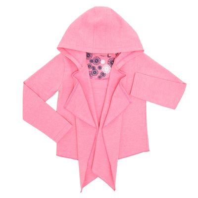 Younger Girls Hooded Waterfall Sweat Top thumbnail