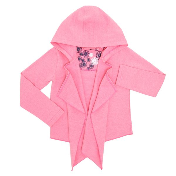 Younger Girls Hooded Waterfall Sweat Top