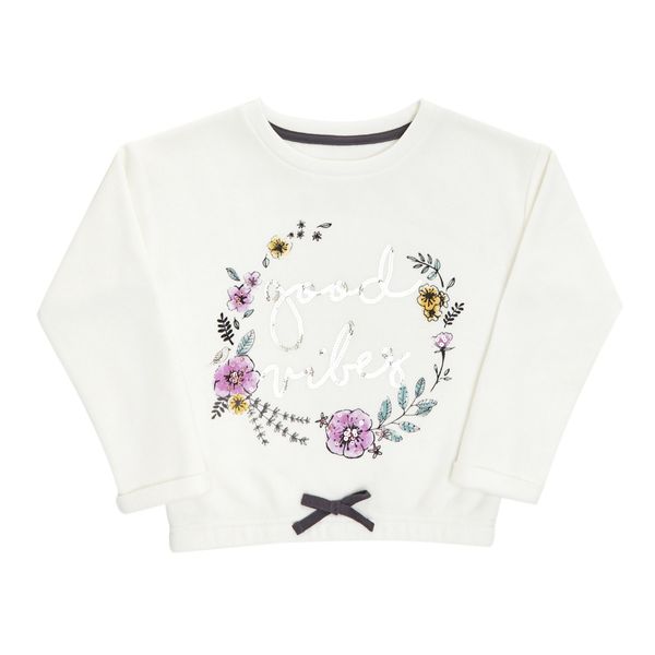 Younger Girls Embroidered Sweater