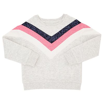Girls Chevron Sequin Sweatshirt (3-10 years) thumbnail
