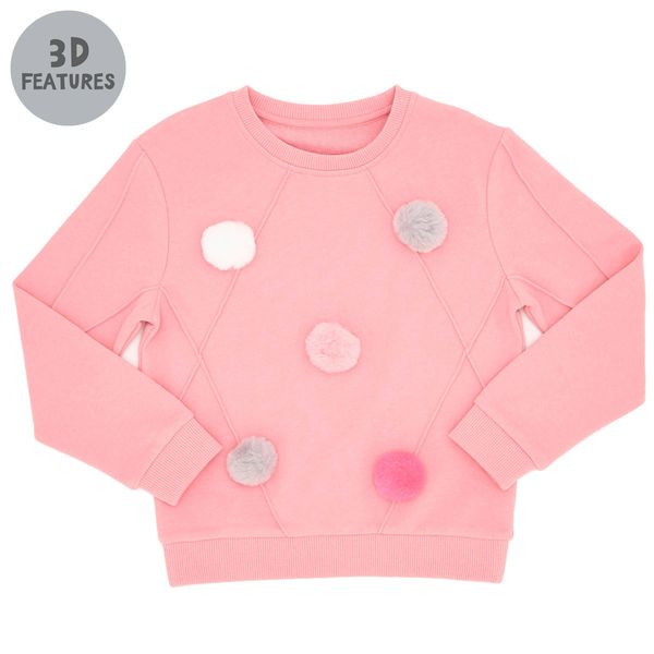 Girls Pom Pom Sweater (3-10 years)