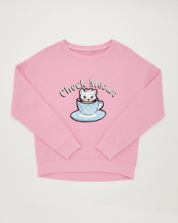 Girls 3D Cat Sweatshirt (4-10 years)