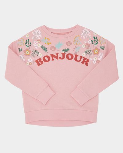 Girls Bonjour Sweatshirt (4-10 years) thumbnail