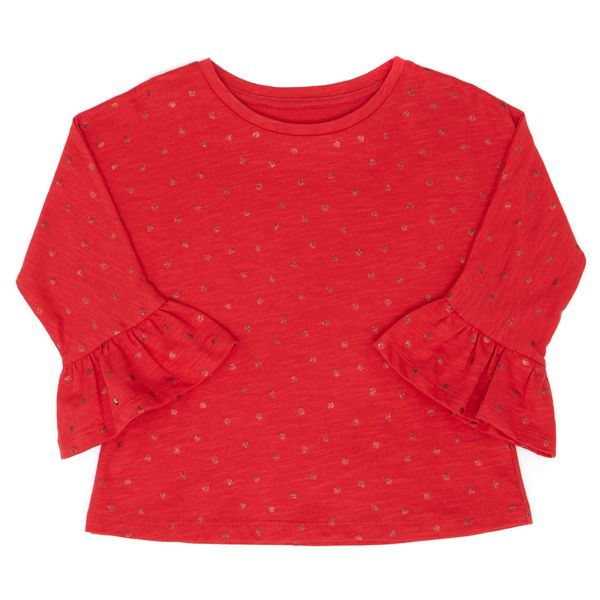 Younger Girls Frill Sleeve Top