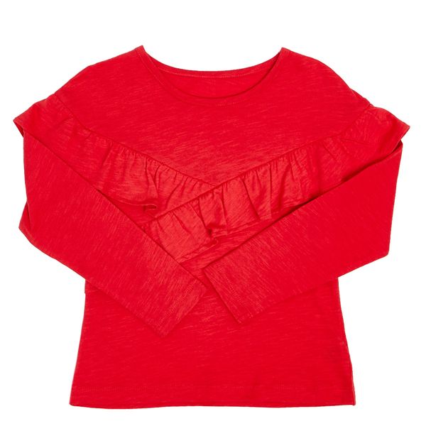 Younger Girls Two Way Frill Top