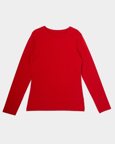 Girls Stretch Long Sleeve Top (2-14 Years)