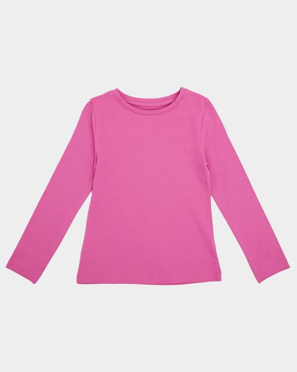 Girls Stretch Long Sleeve Top (2-14 years)