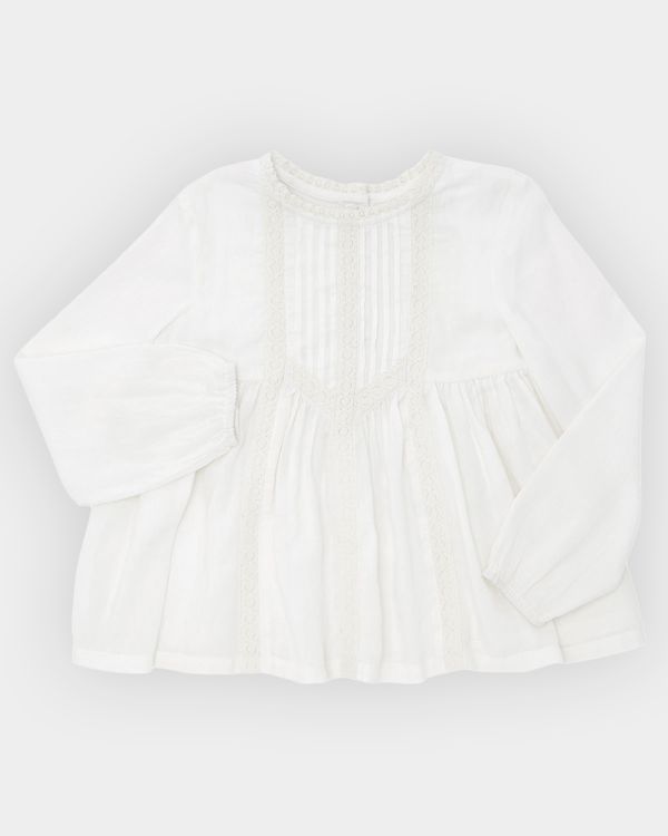 Girls Woven Lace Top (4-10 years)