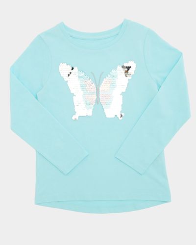Girls Butterfly Long-Sleeved Top (4-10 years) thumbnail