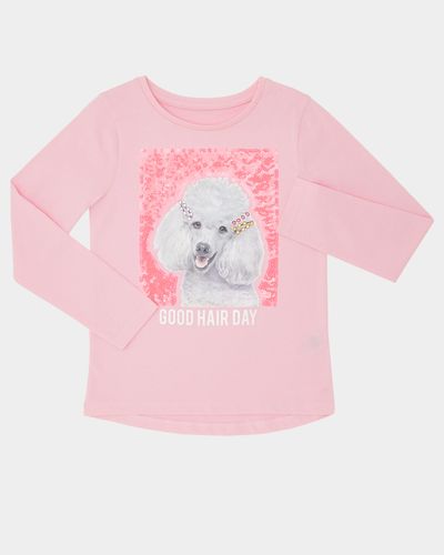 Girls Poodle Long Sleeve Top (4-10 years) thumbnail