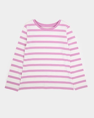 Striped Stretch Long-Sleeved Top (2-14 Years) thumbnail