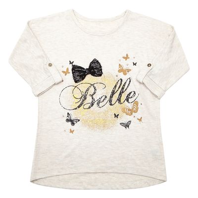 Younger Girls Lurex Top With Bow thumbnail