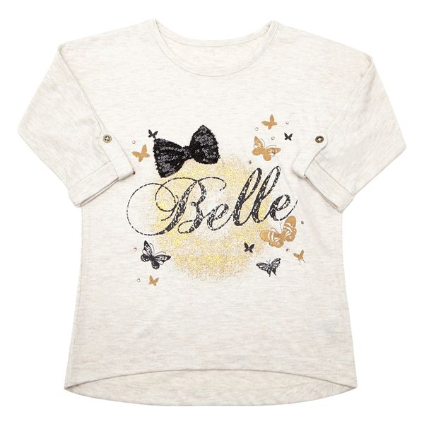 Younger Girls Lurex Top With Bow