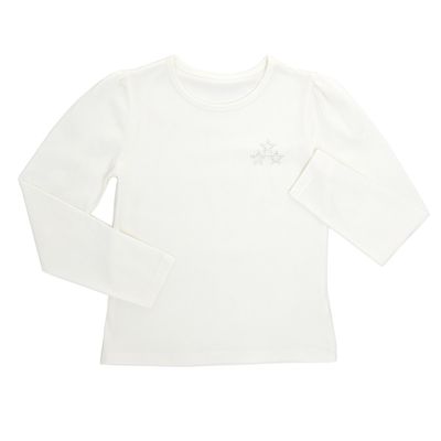 Younger Girls Diamante Long-Sleeved Top thumbnail