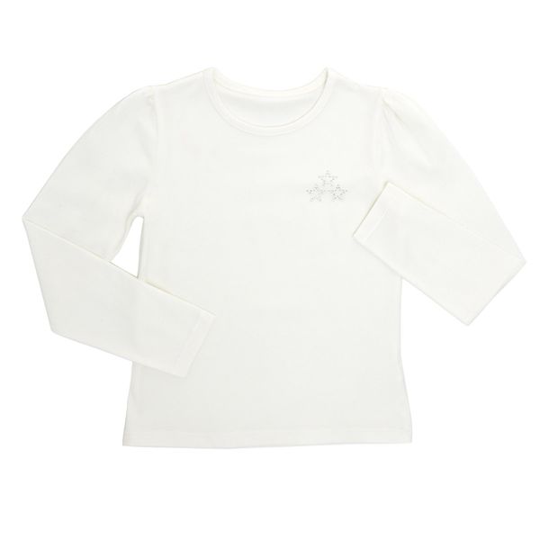 Younger Girls Diamante Long-Sleeved Top
