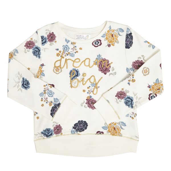 Younger Girls Printed Foil Top