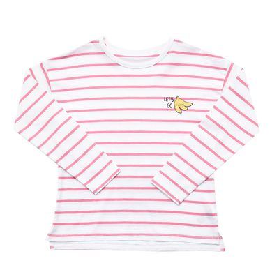 Younger Girls Stripe Sequin Top thumbnail