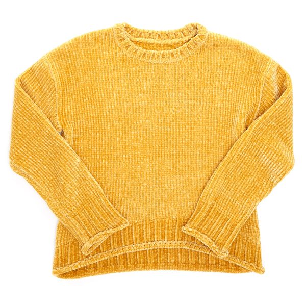 Older Girls Chenille Crop Sweater
