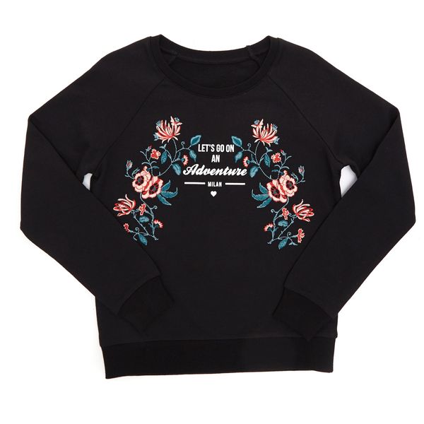 Older Girls Embroidered Sweat Top