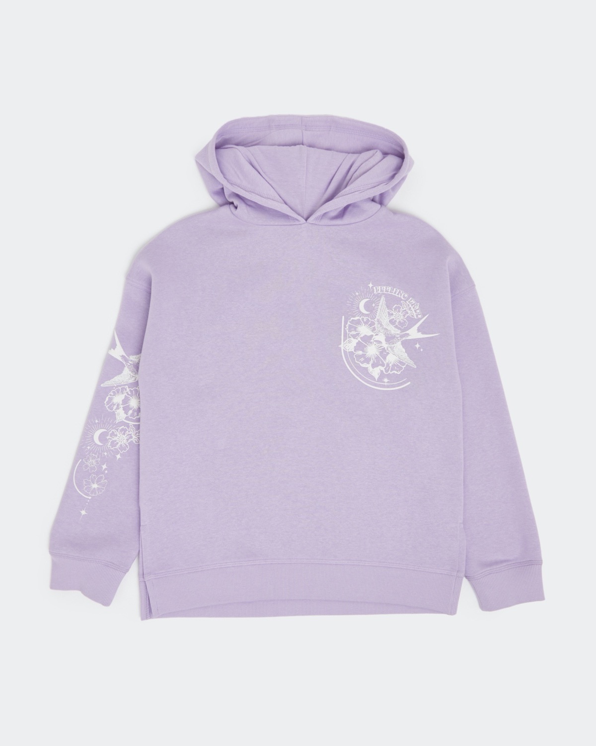 Dunnes Stores | Lilac Slogan Print Sweatshirt (7-14 years)