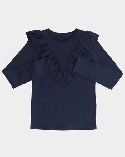 Girls Broiderie Long-Sleeved Top (7-14 years) thumbnail