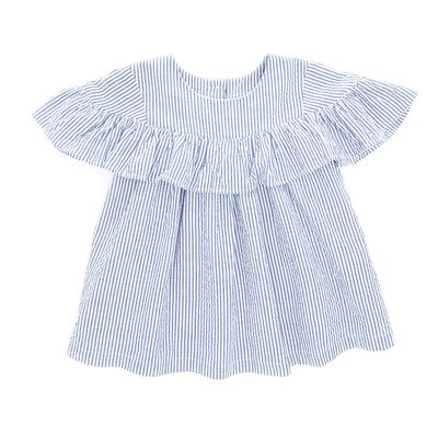 Younger Girls Stripe Frill Top thumbnail