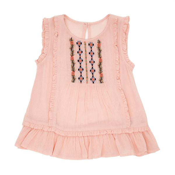 Younger Girls Embroidered Top