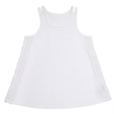 Younger Girls Lace Panel Vest thumbnail