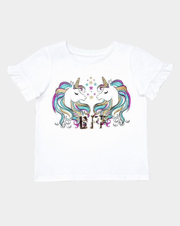 Girls Unicorn T-Shirt (4-10 years)