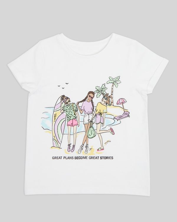 Girls Print T-Shirt (2-14 Years)