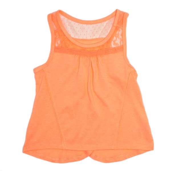 Younger Girls Lace Trim Vest