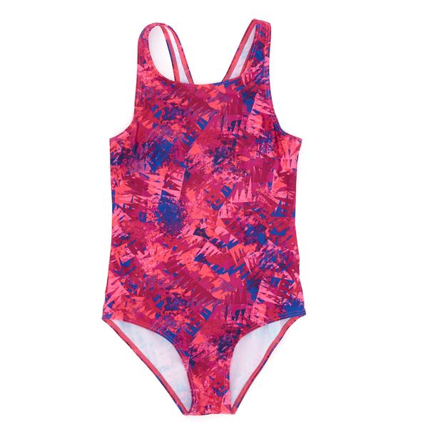 Girls Print Sporty Swimsuit (4-14 years)