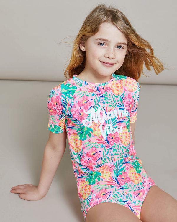 Dunnes Stores | Floral Girls Rash Guard Set (4-14 years)