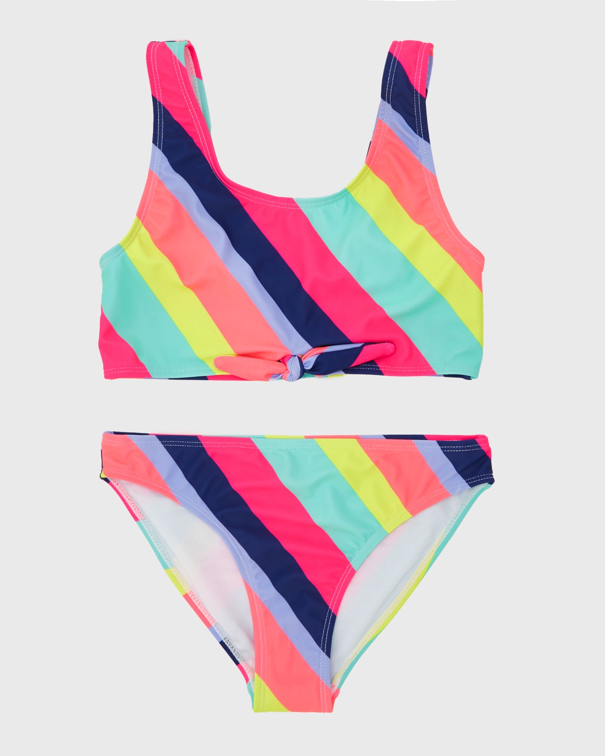 Dunnes Stores | Multi Girls Stripe Bikini Set (8-14 years)
