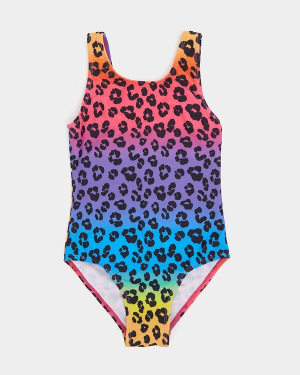 Dunnes Stores  Multi Long-Sleeved Zip Swimsuit (3-14 years)