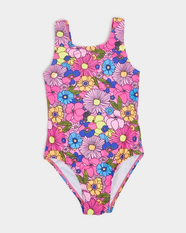 Dunnes Stores | Floral Print Swimsuit (3-14 years)
