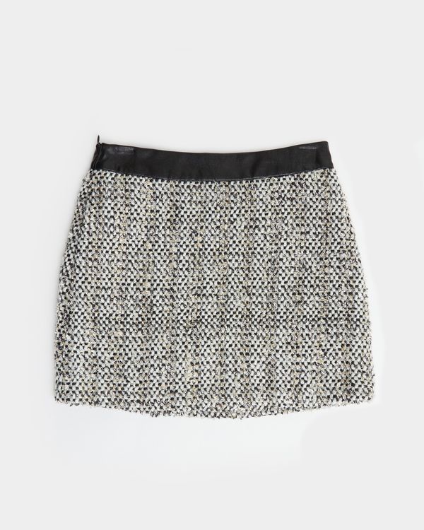 Girls Tweed PU Skirt (7-14 years)