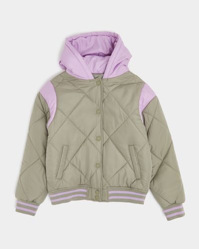 Khaki Quilted Jacket (7-14 Years)
